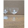Image 2 : Vintage Set of 4 Etched Glasses