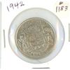 Image 1 : CANADA SILVER 50 CENTS 1942