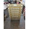 Image 1 : PLASTIC 8 WINE/BOTTLE RACKS—EACH RACK HOLDS 6 BOTTLES (48 in total). 37.5" (95cm) tall x 23