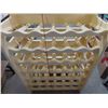 Image 3 : PLASTIC 8 WINE/BOTTLE RACKS—EACH RACK HOLDS 6 BOTTLES (48 in total). 37.5" (95cm) tall x 23