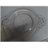 Image 2 : Antique pressed glass bread plate titled "Grape" (1 of 2 designs). Made in USA 1880-1895. Good condi