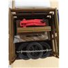 Image 4 : Cooper tires armored-cord 1953 willys jeep stake bed truck+coin bank with key