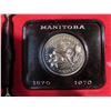 Image 1 : 1970 Specimen Nickel Dollar. Commemorates the 100th Anniversary of Manitoba joining Canada in 1870. 