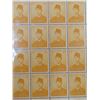 Image 2 : Corner Block of 20 Indonesia 15 Rupiah Stamps depicting President Sukarno. Mint.