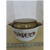 Image 1 : Pyrex england JAJ brown vine round casserole dish with lid