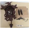 Image 1 : 1960's carved cuckoo clock with weights