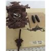 Image 4 : 1960's carved cuckoo clock with weights