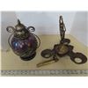 Image 1 : Vintage candle lantern and hanging candle holder