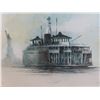 Image 2 : 1978 CA ferry boat by kelly with certificate of authenticity-31"x24"