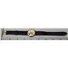 Image 1 : Lorus Disney Mickey Mouse Gold tone, Black Leather Band Wrist Watch