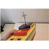 Image 2 : Vintage toy wooden electric boat