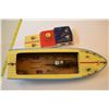 Image 4 : Vintage toy wooden electric boat