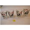 Image 1 : 1960s Wildlife shot glasses