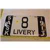 Image 1 : 1913 Sask reproduction porcelain license plate