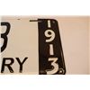 Image 2 : 1913 Sask reproduction porcelain license plate