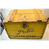 Image 1 : Palm dairy Saskatoon wooden milk crate - Bottles not inc.