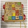 Image 2 : Vintage Kids Wooden Blocks & Wagon