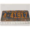 Image 1 : 1952 Florida licence plate