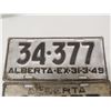 Image 2 : Alberta 1940 , 1949 licence plates