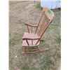 Image 1 : High back maple rocking chair