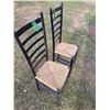 Image 2 : 2 Black high back chairs