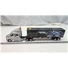 Image 1 : Kenworth "Hardcore Chopper" semi truck and trailer - 17.5" silver cab