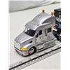 Image 2 : Kenworth "Hardcore Chopper" semi truck and trailer - 17.5" silver cab