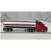 Image 3 : Peterbilt tanker, semi truck and trailer - 20.5" red cab