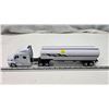 Image 1 : Kenworth tanker, semi truck and trailer - 17.5" silver cab