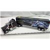 Image 4 : Kenworth "Hardcore Chopper" semi truck and trailer - 17.5" black cab