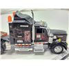 Image 3 : Kenworth "Flatbed" semi truck and trailer - 17.5" black cab