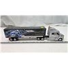 Image 3 : Kenworth "Hardcore Chopper" semi truck and trailer - 17.5" silver cab, broken front fender
