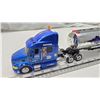 Image 4 : Kenworth tanker, semi truck and trailer - 17.5" blue cab