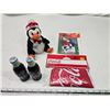 Image 1 : 4 NOS Coca-Cola items - salt n pepper, penguin, beach ball, etc.