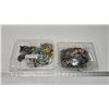Image 7 : 2 Containers of costume jewelry