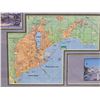 Image 2 : Framed glass map print of Weymouth - 23.5"x15.5"
