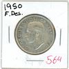 Image 1 : 1950 Canadian silver 50 cent coin