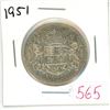 Image 1 : 1951 Canadian silver 50 cent coin