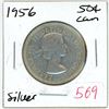 Image 1 : 1956 Canadian silver 50 cent coin