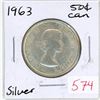 Image 1 : 1963 Canadian silver 50 cent coin