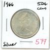 Image 1 : 1966 Canadian silver 50 cent coin