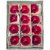 Image 3 : Box of 12 red vintage Christmas tree ornaments, made in Poland