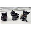 Image 1 : Black cat collection - cream, sugar and letter holder - Japan