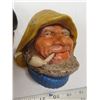 Image 2 : 2 chalkware heads one is chipping