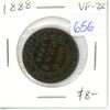 Image 1 : 1888 Canadian Victorian Large Cent. VF-20.