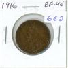 Image 1 : 1916 Canadian Large Cent. World War I issue. EF-40. Nice.