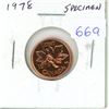 Image 1 : 1978 Canadian Small Cent. Specimen strike. Red.