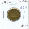 Image 1 : 1942 Tombac 5 Cents. The first Tombac issued. AU-50. Traces of Lustre.