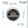Image 1 : 1981 Nickel 5 Cents. Proof with Ultra Heavy Cameo.