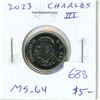 Image 1 : 2023 King Charles III Canadian 5 Cents. First coinage for the new king. MS-64. Nice.